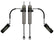 ICON 2024-2025 Toyota Tacoma, 0-1” Lift, Rear, V.S. 2.5 Aluminum Series Shock Absorbers, Remote Reservoir, Pair for Toyota Tacoma