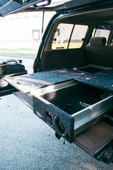 Dobinsons Rear Dual Roller Drawer System for Toyota Land Cruiser 80 Series with Fridge Slide for Toyota Land Cruiser 80