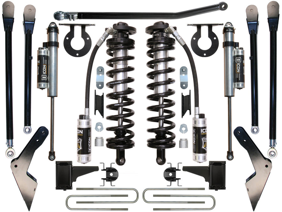 ICON 2008-2010 Ford F250/F350, 4-5.5" Lift, Stage 4 Coilover Conversion System for Ford Super Duty
