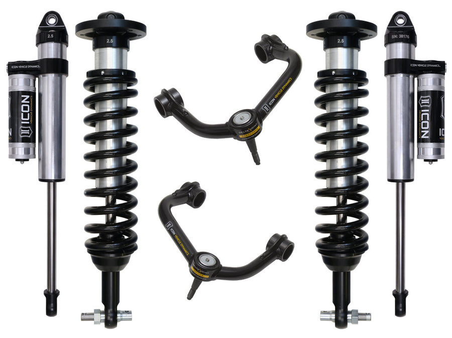 ICON 2015-2020 Ford F150 2WD, 0-3" Lift, Stage 3 Suspension System, Tubular UCA for Ford F-150