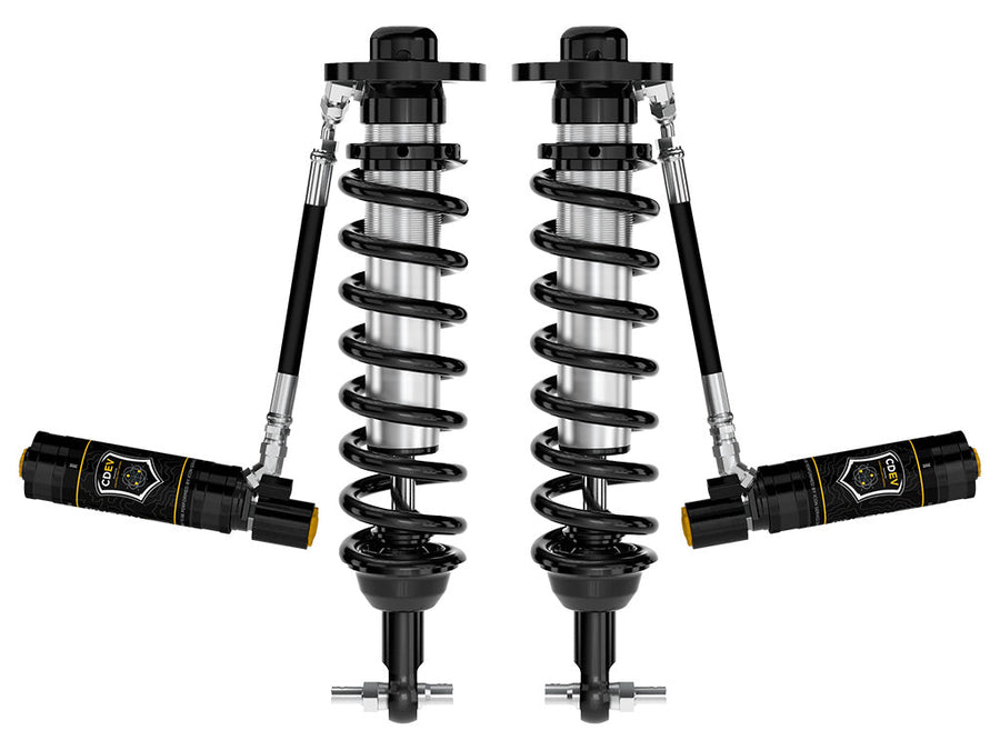 ICON 2021-2025 Ford F-150 4WD, 0-2.75" Lift, Front, V.S. 2.5 Series Coilovers, Remote Reservoir w/ CDEV, Pair for Ford F-150