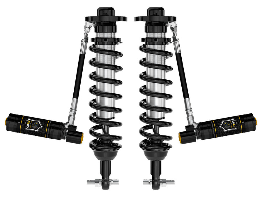 ICON 2021-2023 Ford F-150 2WD, 0-3" Lift, Front, V.S. 2.5 Series Coilovers, Remote Reservoir w/ CDEV, Pair for Ford F-150