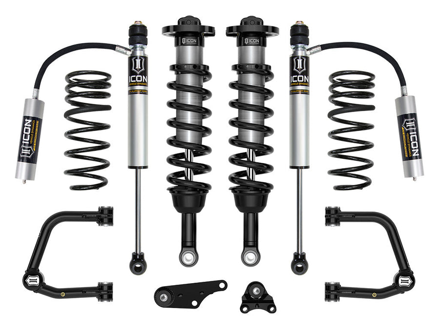 ICON 2024-2025 Toyota Tacoma 1.25-3" Lift, Stage 3 Suspension System, Tubular, Overland Rear Springs for Toyota Tacoma