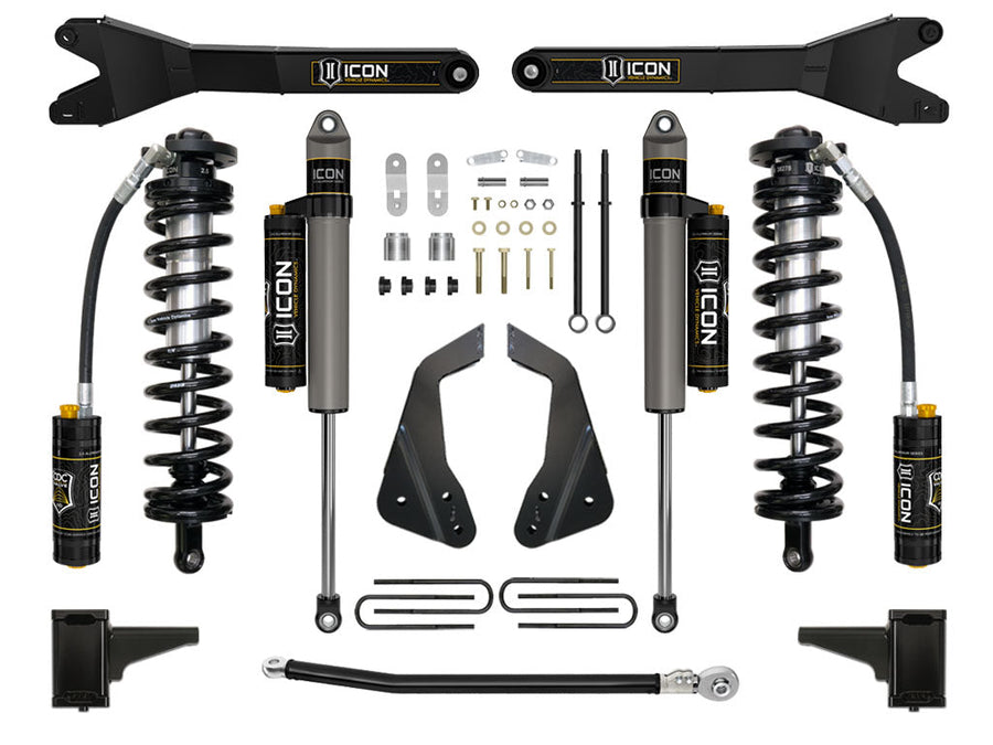 ICON 2005-07 Ford F250/F350 4-5.5" Lift Stage 4 Coilover Conversion w/Radius Arm for Ford Super Duty