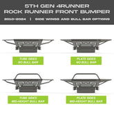 4Runner Rock Runner Front Bumper / 5th Gen / 2010-2024 for Toyota 4Runner