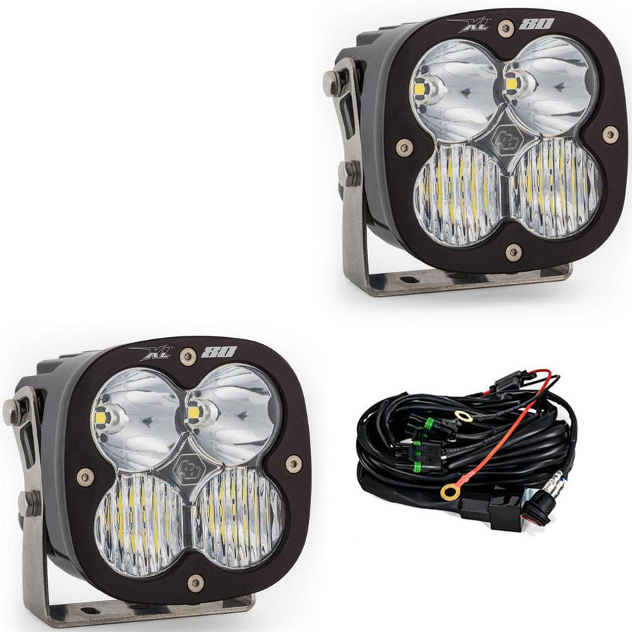 XL80 LED Auxiliary Light Pod Pair Driving/Combo Clear