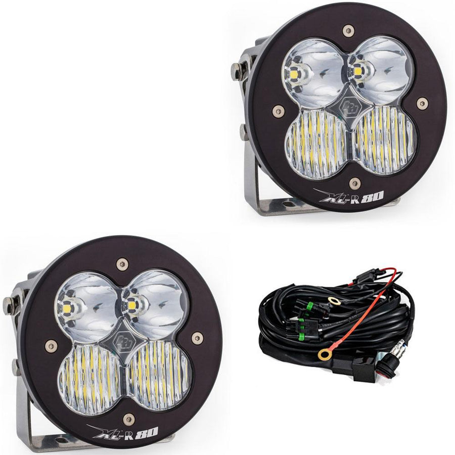 XL-R 80 LED Auxiliary Light Pod Pair Driving/Combo Clear