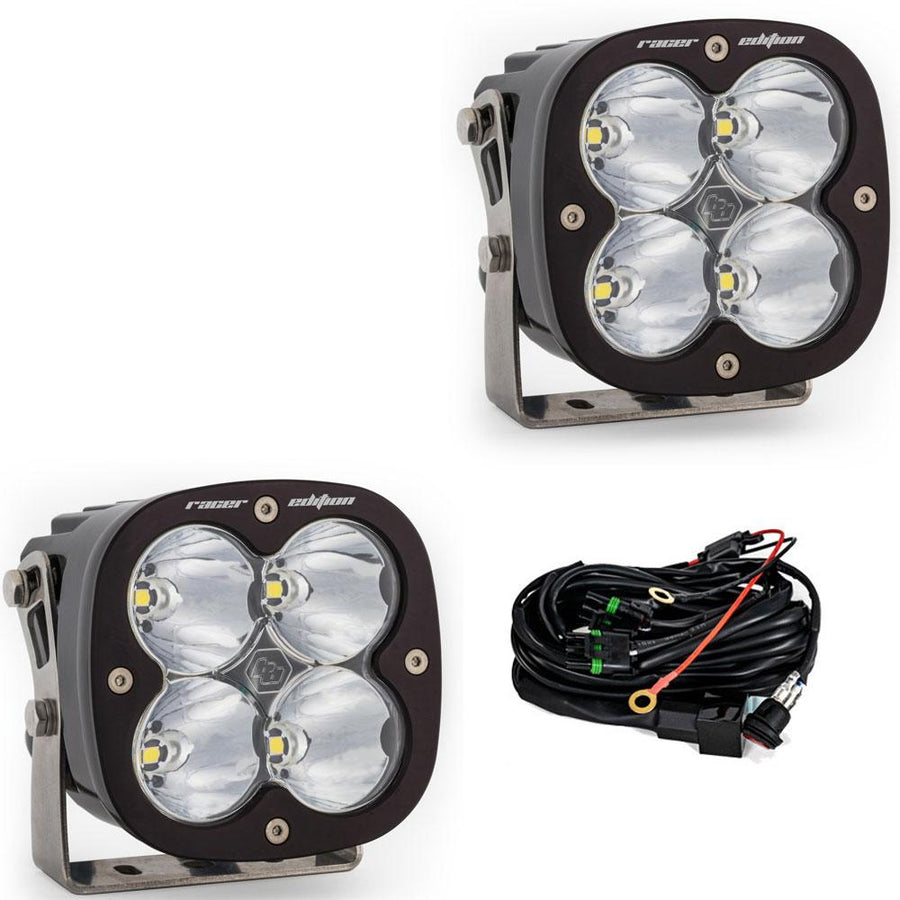 XL Racer Edition LED Auxiliary Light Pod Pair Racer Spot Clear