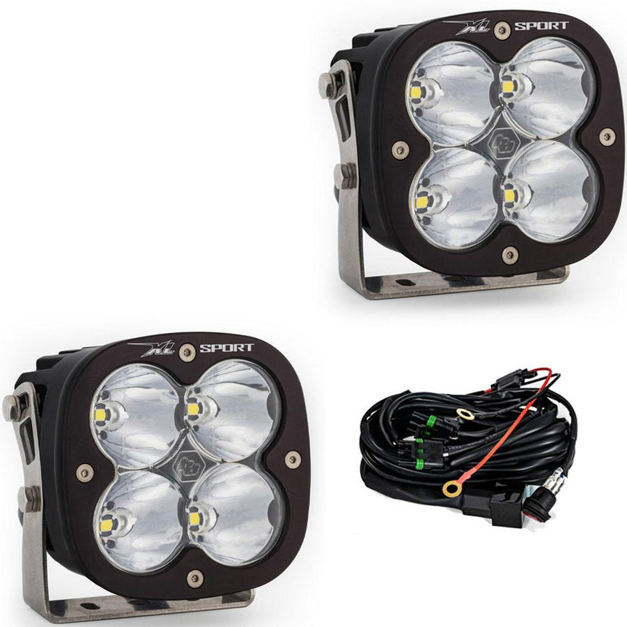 XL Sport LED Auxiliary Light Pod Pair Spot Clear