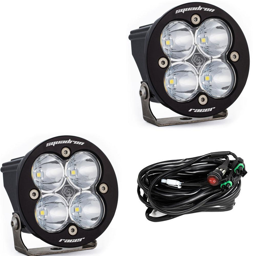 Squadron-R Racer Edition LED Auxiliary Light Pod Pair Racer Spot Clear