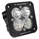 Squadron Pro Black Flush Mount LED Auxiliary Light Pod Driving/Combo Clear