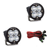 Squadron-R Pro Black LED Auxiliary Light Pod Pair Spot Clear