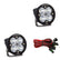 Squadron-R Pro Black LED Auxiliary Light Pod Pair Spot Clear