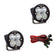 Squadron-R Pro Black LED Auxiliary Light Pod Pair Driving/Combo Clear