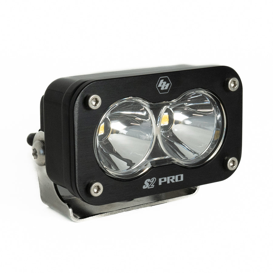 S2 Pro Black LED Auxiliary Light Pod Spot Clear