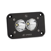 S2 Pro Black Flush Mount LED Auxiliary Light Pod Spot Clear
