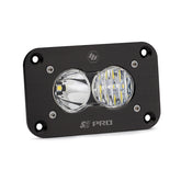 S2 Pro Black Flush Mount LED Auxiliary Light Pod Driving/Combo Clear