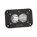S2 Pro Black Flush Mount LED Auxiliary Light Pod Driving/Combo Clear
