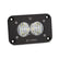 S2 Pro Black Flush Mount LED Auxiliary Light Pod Wide Cornering Clear