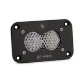 S2 Pro Black Flush Mount LED Auxiliary Light Pod Work/Scene Clear