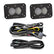 S2 Pro Black Flush Mount LED Light Pod Reverse Kit Work/Scene Clear