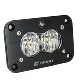 S2 Sport Black Flush Mount LED Auxiliary Light Pod Wide Cornering Clear