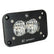 S2 Sport Black Flush Mount LED Auxiliary Light Pod Wide Cornering Clear