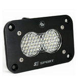 S2 Sport Black Flush Mount LED Auxiliary Light Pod Work/Scene Clear