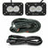 S2 Sport Black Flush Mount LED Light Pod Reverse Kit Wide Cornering Clear
