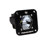 S1 Black Flush Mount Auxiliary Light Pod Spot Clear
