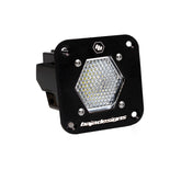 S1 Black Flush Mount Auxiliary Light Pod Work/Scene Clear