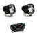 S1 Black LED Auxiliary Light Pod Pair Spot Clear