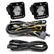 S1 Black Flush Mount LED Light Pod Reverse Kit Wide Cornering Clear