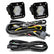 S1 Black Flush Mount LED Light Pod Reverse Kit Work/Scene Clear