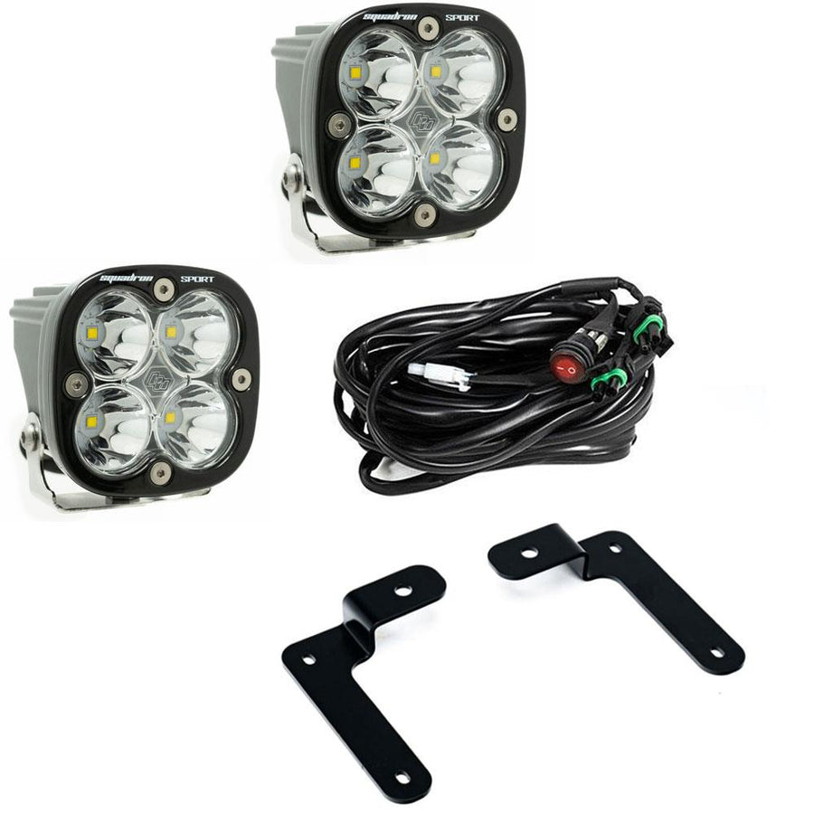 Jeep JL/JT Squadron Sport A-Pillar Light Kit - Jeep 2020-2026 Gladiator; 2018-2026 Wrangler JL Spot Clear