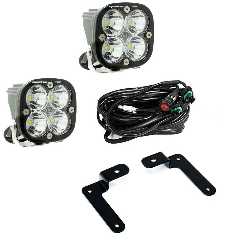 Jeep JL/JT Squadron Pro A-Pillar Light Kit - Jeep 2020-2026 Gladiator; 2018-2026 Wrangler JL Spot Clear