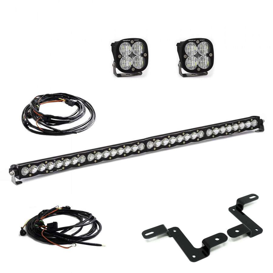 Jeep JL/JT Squadron Sport/S8 40 Inch A-Pillar/Cowl Mount Light Kit - Jeep 2020-2026 Gladiator; 2018-2026 Wrangler JL Multi-Pattern Clear