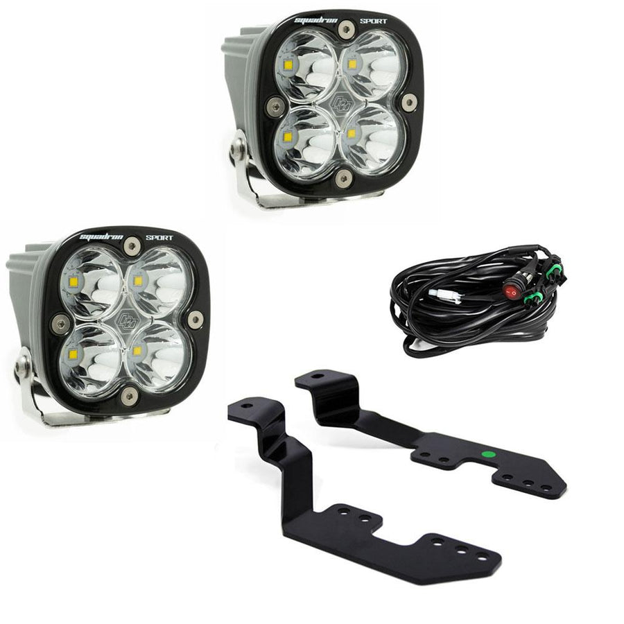 Chevy/GMC Squadron Sport A-Pillar Light Kit - Chevy/GMC 2014-18 Silverado/Sierra 1500; 2015-19 Colorado/Canyon Spot Clear
