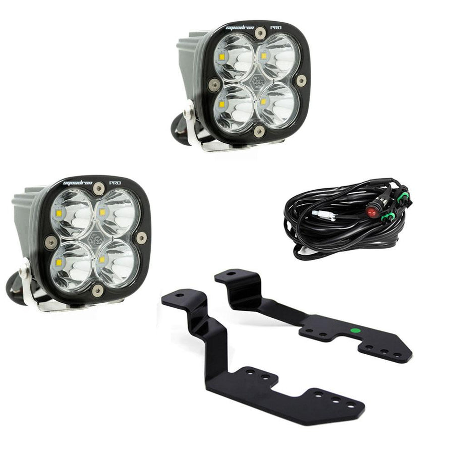Chevy/GMC Squadron Pro A-Pillar Light Kit - Chevy/GMC 2014-18 Silverado/Sierra 1500; 2015-19 Colorado/Canyon Spot Clear