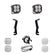 RAM XL80 A-Pillar Light Kit - RAM 2019-24 1500 Rebel; 2021-24 1500 TRX Driving/Combo Clear