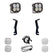 RAM XL Pro A-Pillar Light Kit - RAM 2019-24 1500 Rebel; 2021-24 1500 TRX Driving/Combo Clear