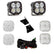 Jeep JK XL80 A-Pillar Light Kit - Jeep 2007-18 Wrangler JK Driving/Combo Clear