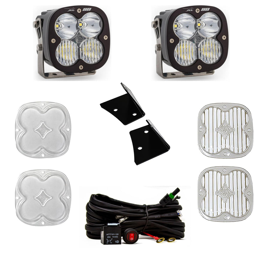 Jeep JK XL80 A-Pillar Light Kit - Jeep 2007-18 Wrangler JK Driving/Combo Clear