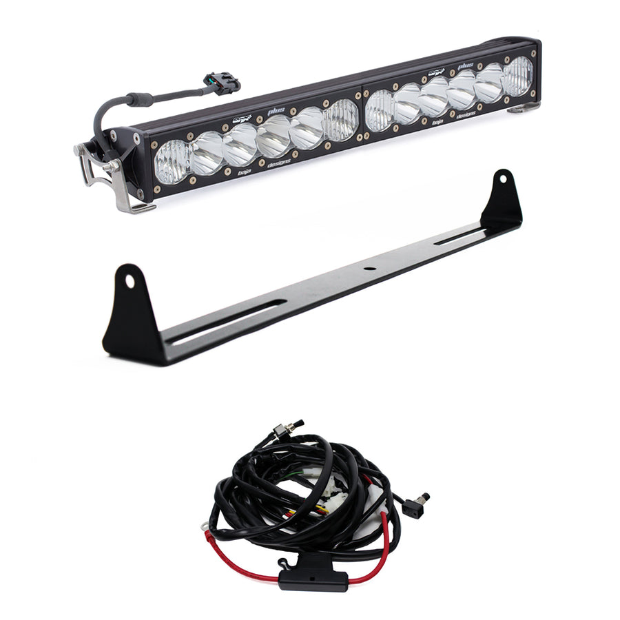 Chevy/GMC OnX6+ 20 Inch Bumper Light Bar Kit - Chevy/GMC 2007-13 Silverado/Sierra 1500/2500HD/3500HD {'07 New Body Style} Driving/Combo Clear