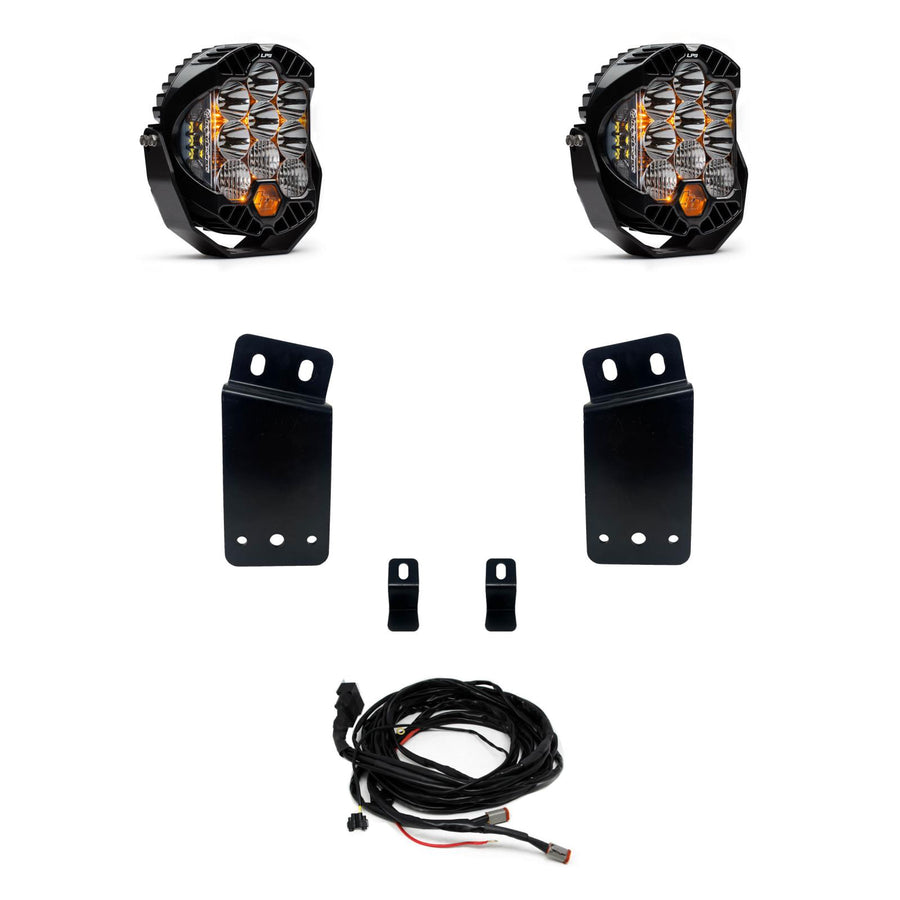 RAM LP9 Pro Bumper Light Kit - RAM 2019-24 1500 Rebel; 2021-24 1500 TRX Driving/Combo Clear