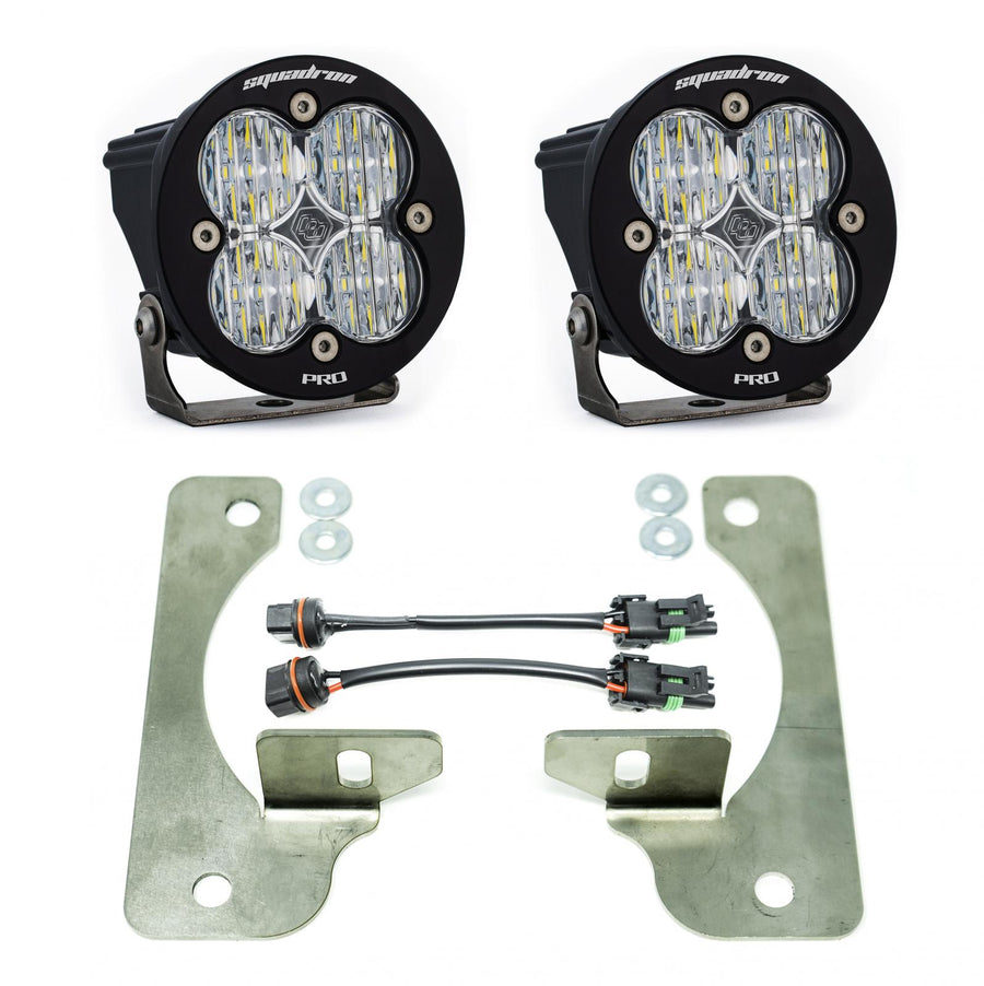 Jeep JL/JT Squadron-R Pro Fog Pocket Light Kit - Jeep 2020-2026 Gladiator; 2018-2026 Wrangler JL; NOTE: w/ OE Rubicon Bumper Wide Cornering Clear