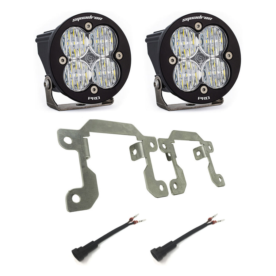 Ford Squadron Pro Fog Pocket Light Kit - Ford 2019-2023 Ranger; 2021-2025 Bronco NOTE: w/ OE Plastic Bumper Wide Cornering Clear