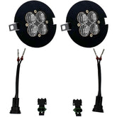 Ford/Toyota Squadron Sport Fog Pocket Light Kit - Ford 2006-14 F-150; Toyota 2005-11 Tacoma; 2007-13 Tundra Wide Cornering Clear