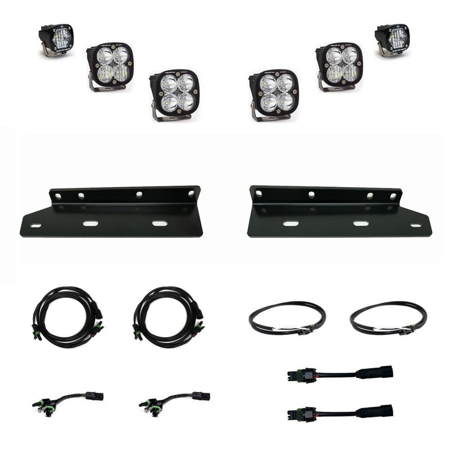 Ford Squadron Sport/S1 Fog Pocket Light Kit - Ford 2021-2026 F-150; NOTE: Raptor Multi-Pattern Clear