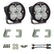 Jeep JK Squadron-R Pro Fog Pocket Light Kit - Jeep 2010-18 Wrangler JK; NOTE: w/ Standard OE Bumper Wide Cornering Clear